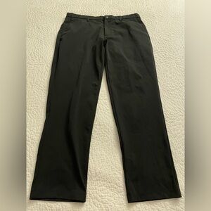 Womens - Uniqlo - Black Trousers Dress Pants - Elasticixed Waist - XL